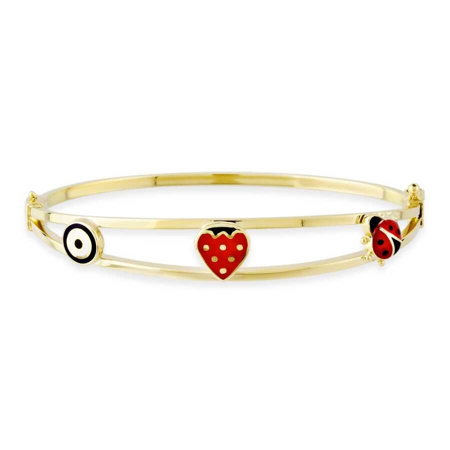 Gold Baby Nameplate Bracelet