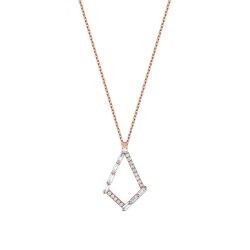 0.34 Carat Diamond Baguette Necklace