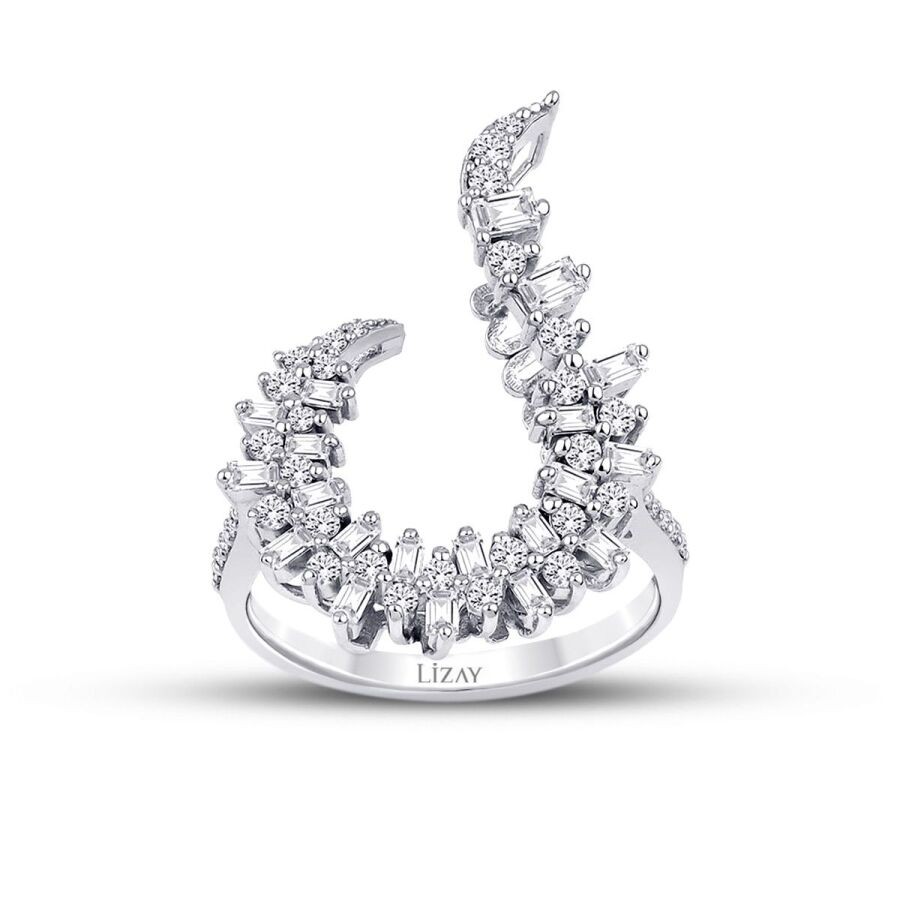 0.67 Carat Diamond Baguette Ring