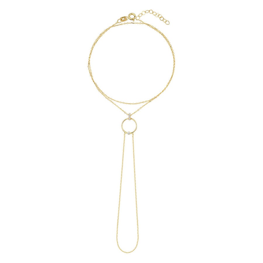 Gold Circle Shahmaran Bracelet