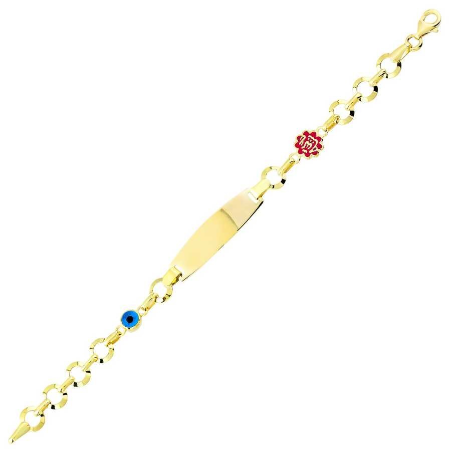 Gold Baby Nameplate Bracelet