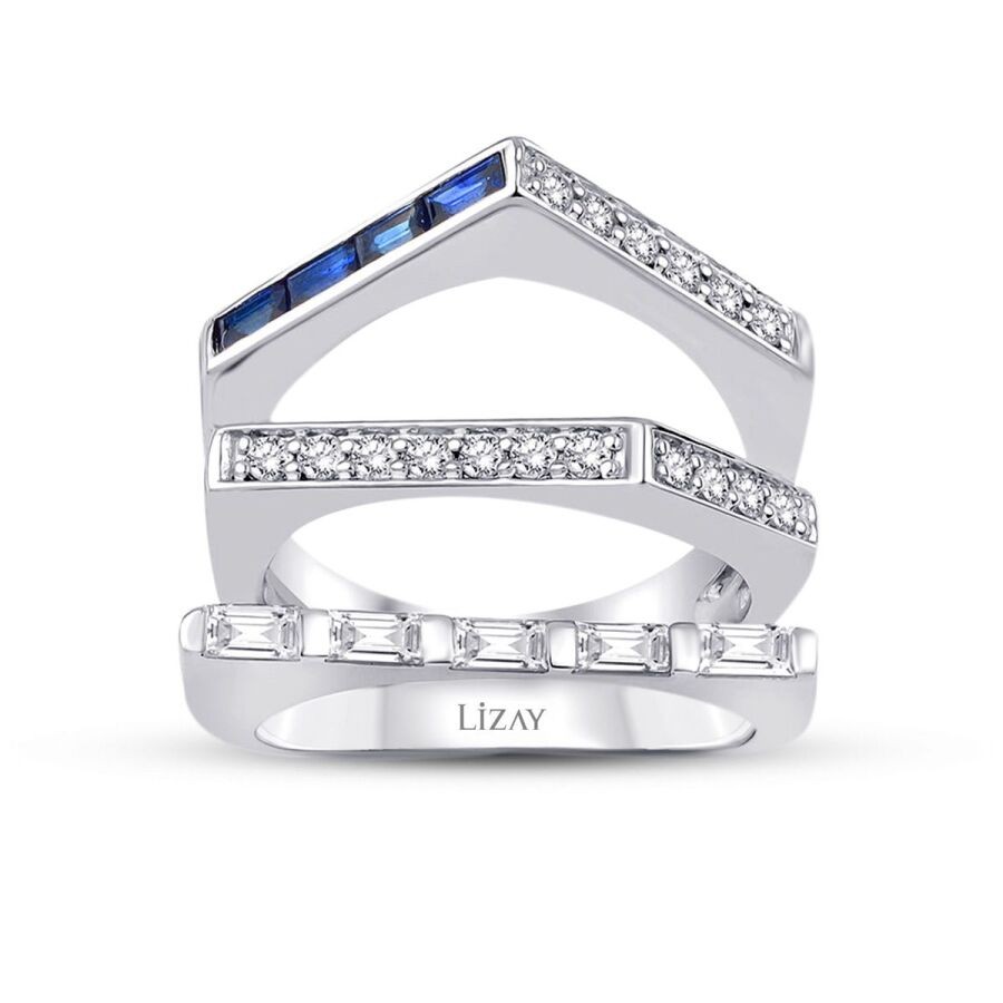 1.01 Carat Diamond Trend Sapphire Ring