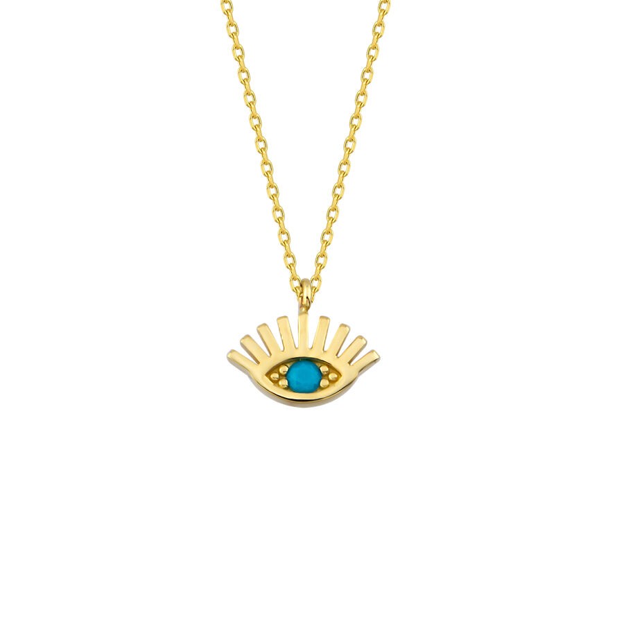 Gold Eye Trend Necklace