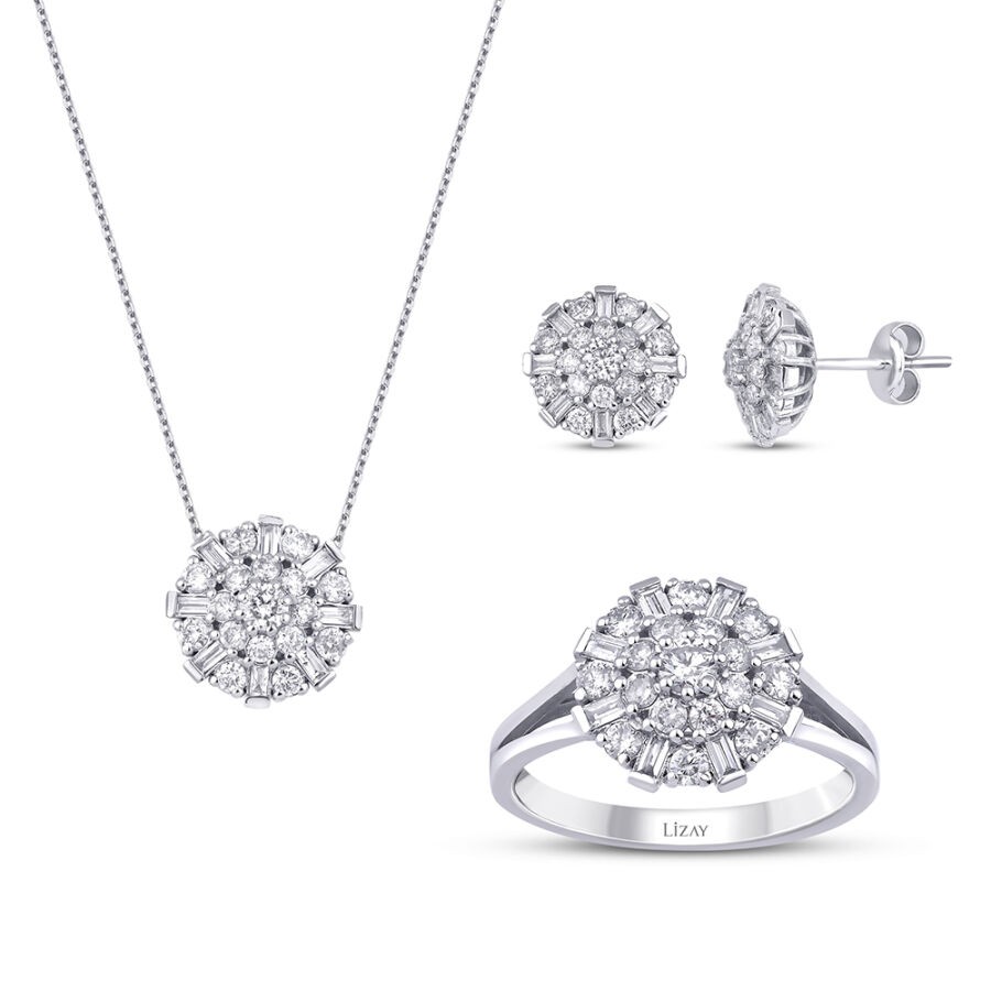 2.56 Carat Diamond Baguette Set