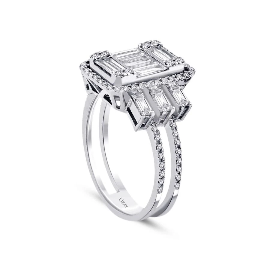 1.40 Carat Diamond Baguette Ring