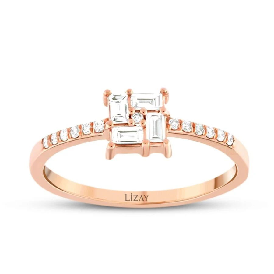 0.24 Carat Diamond Baguette Ring