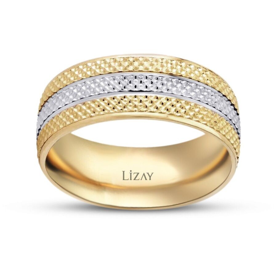 Gold Zweifarbiger Ehering