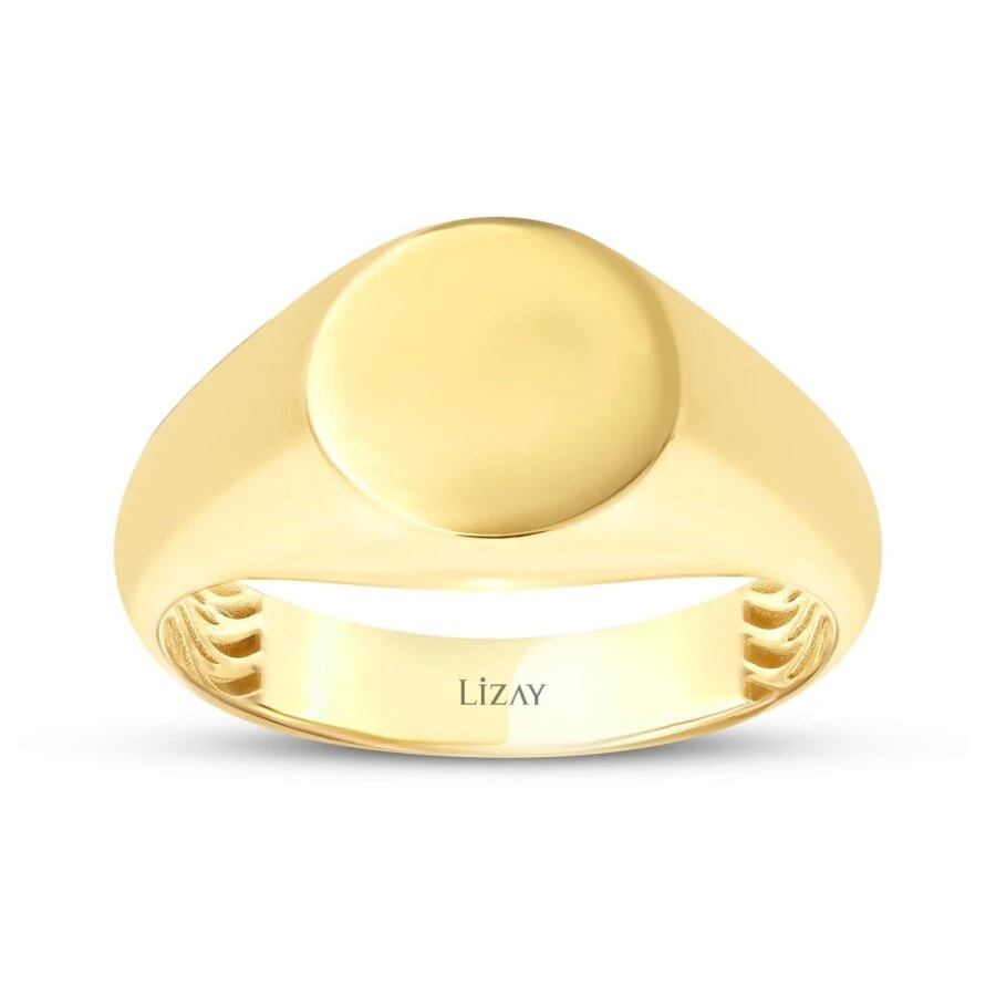 Gold Round Men’s Ring