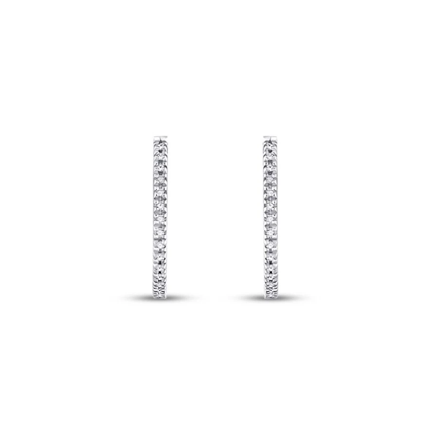 0.29 Carat Diamond Hoop Earrings