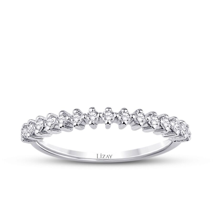0,46 Karat Diamant Halb-Ewigkeitsring