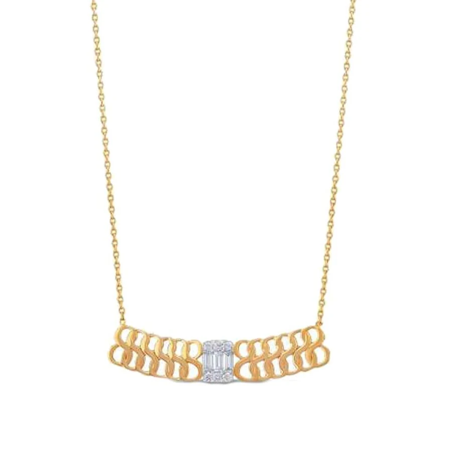 0.31 Carat Diamond Baguette Necklace