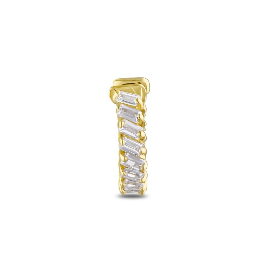 Gold Baguette Tragus Earring