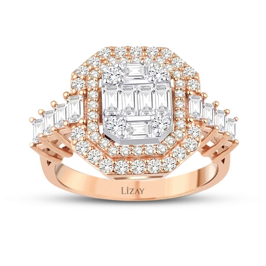 1.33 Carat Diamond Baguette Ring