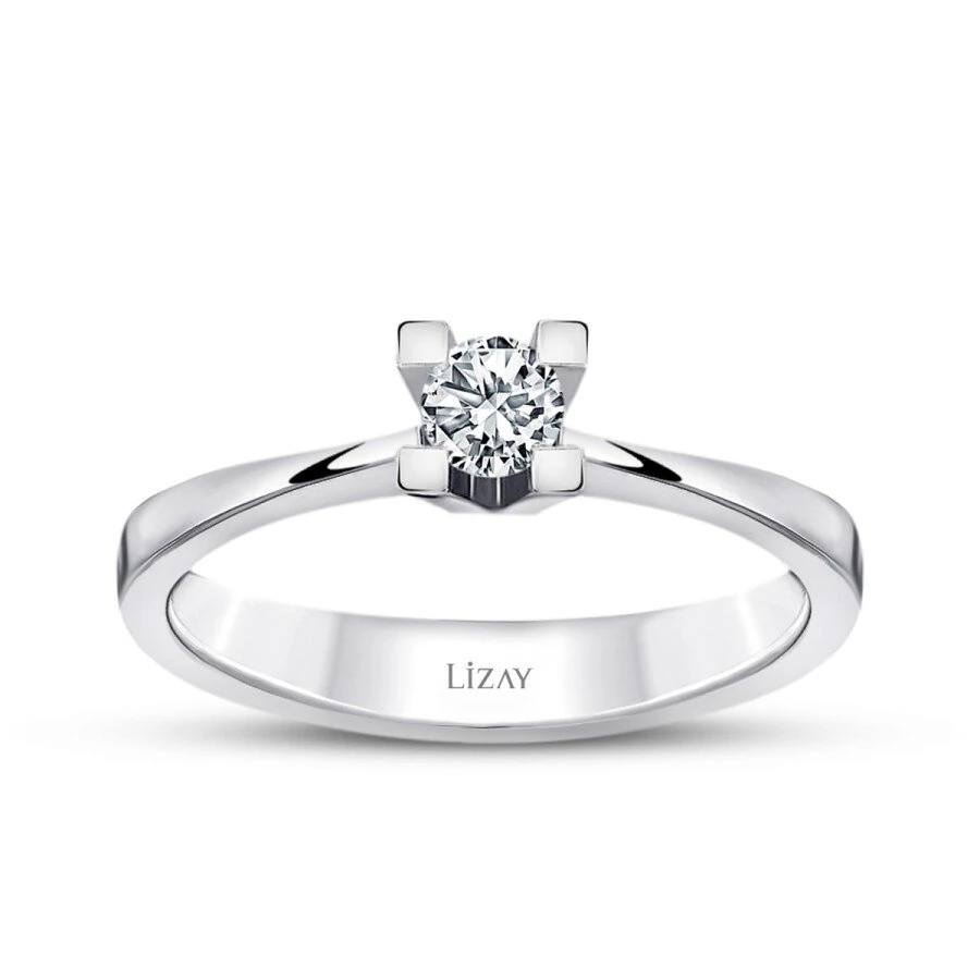 0.10 Carat Diamond Round Solitaire Engagement Ring