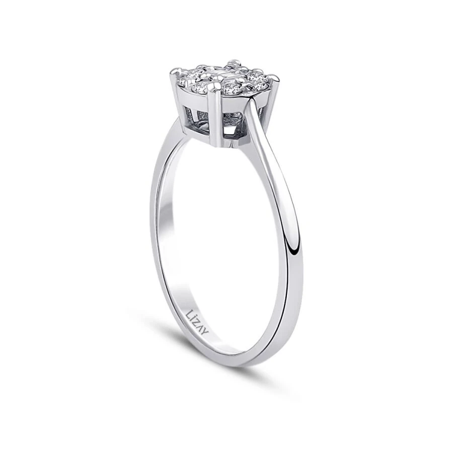 0.23 Carat Diamond Baguette Ring