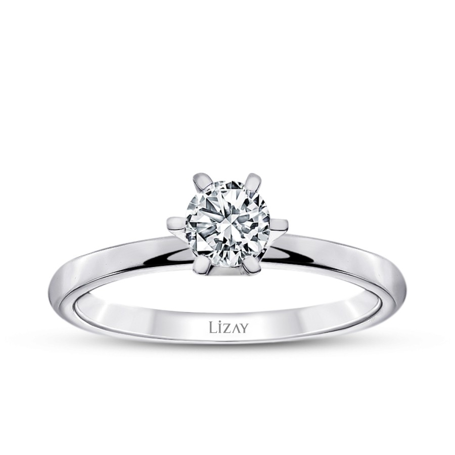 0.40 Carat Diamond Round Solitaire Engagament Ring