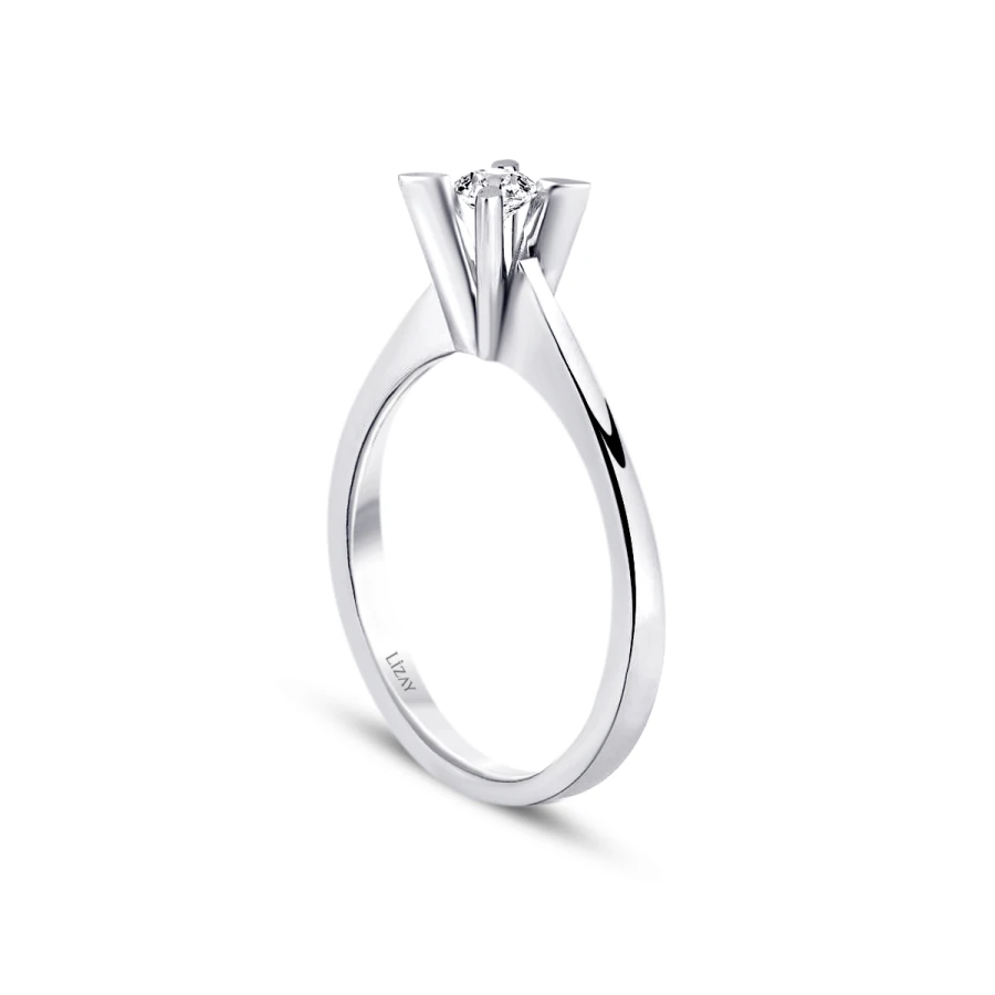 0.15 Carat Diamond Round Solitaire Engagement Ring