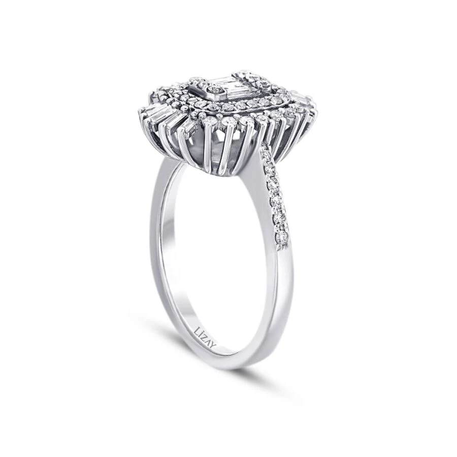 0.67 Carat Diamond Baguette Ring