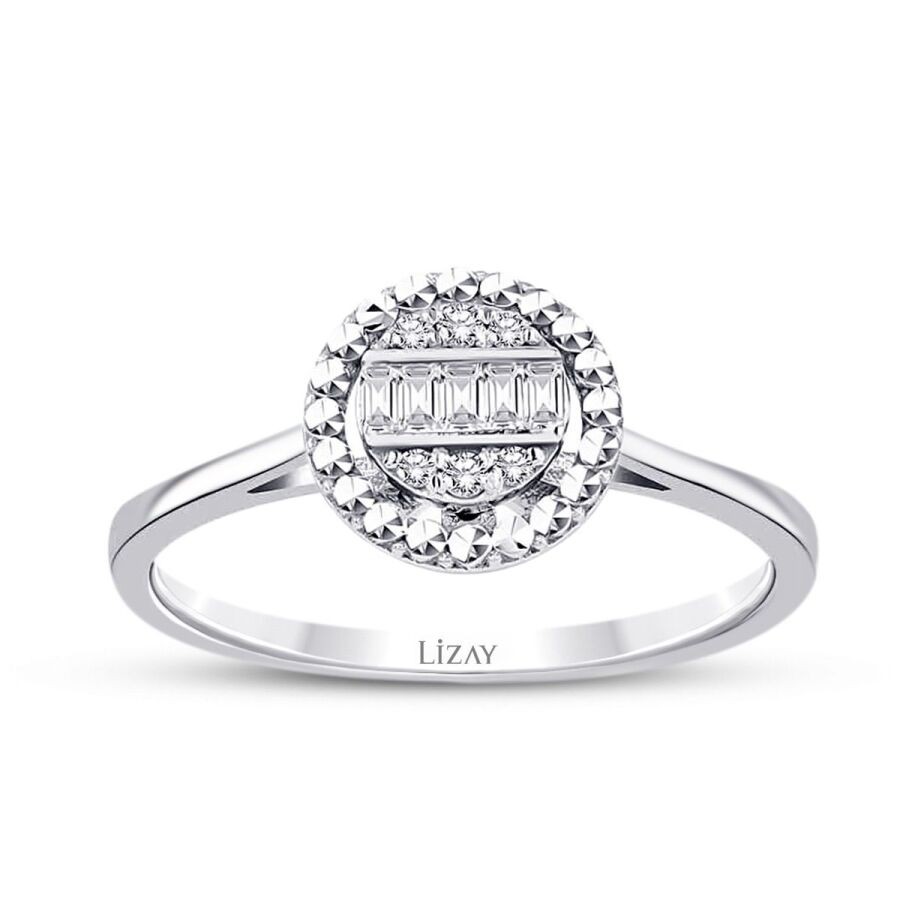 0.11 Carat Diamond Baguette Ring