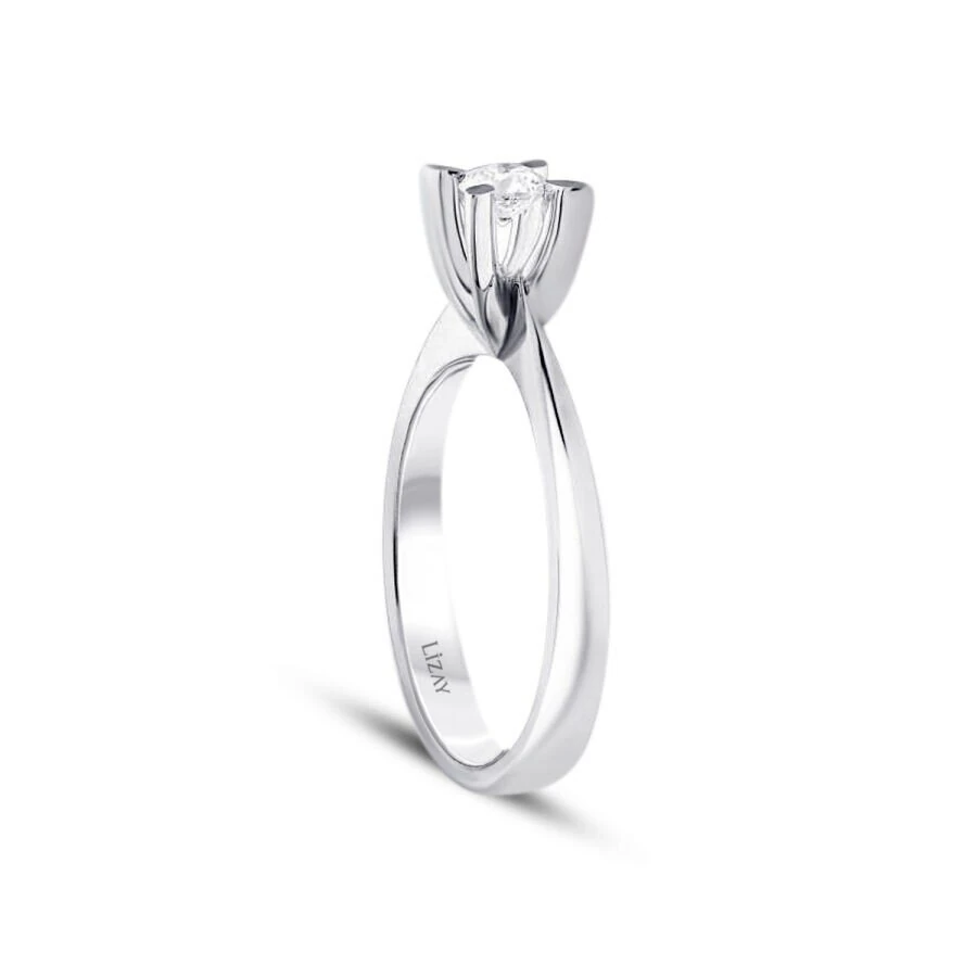 0.15 Carat Diamond Round Solitaire Engagement Ring
