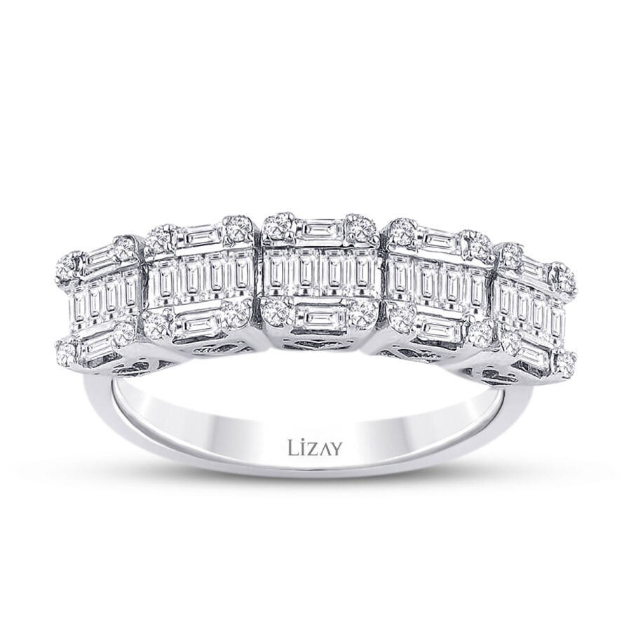 0.64 Carat Diamond Baguette Ring
