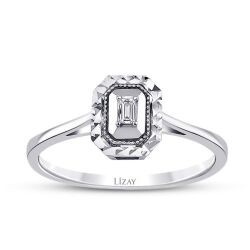 0,04 Karat Diamant Baguette Ring