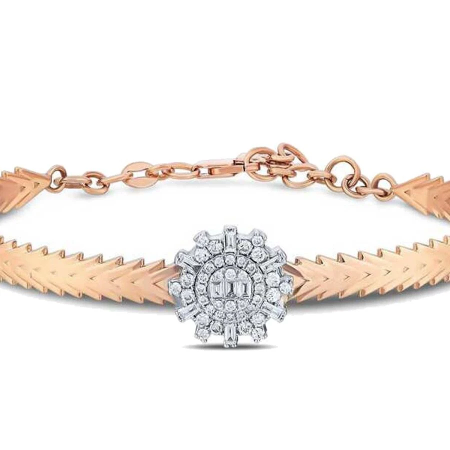 0.57 Carat Diamond Baguette Bangle