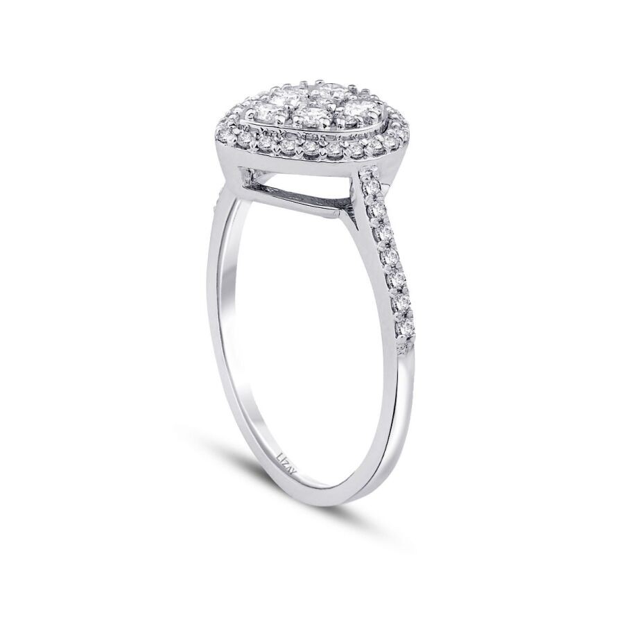 0.25 Carat Diamond Pear Ring