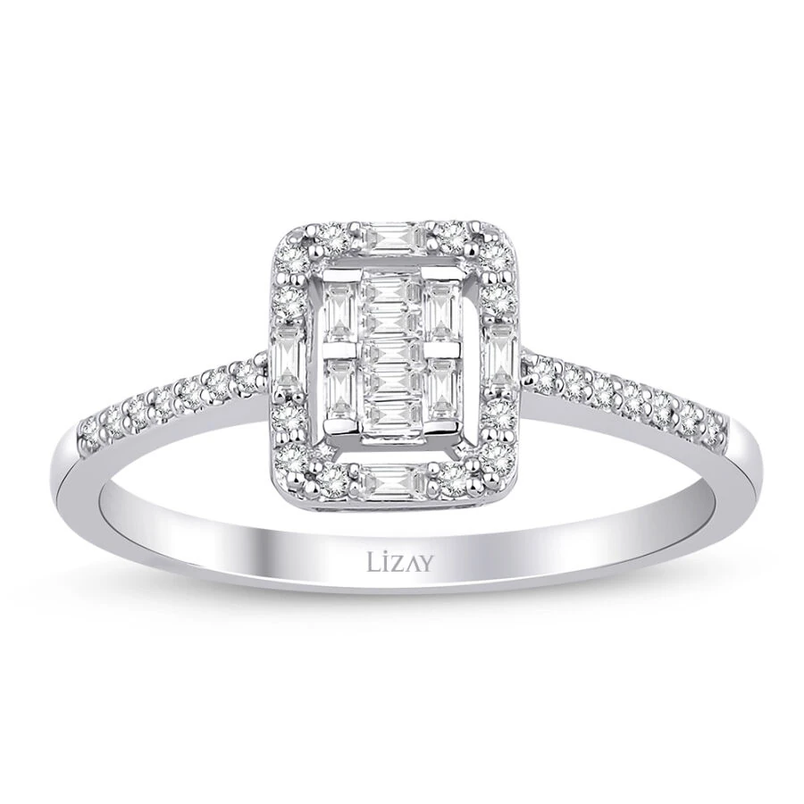 0.22 Carat Diamond Baguette Ring