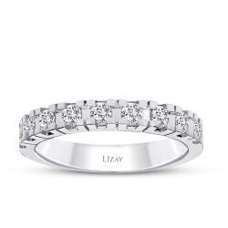 0,62 Karat Diamant Halb-Eternity Ring