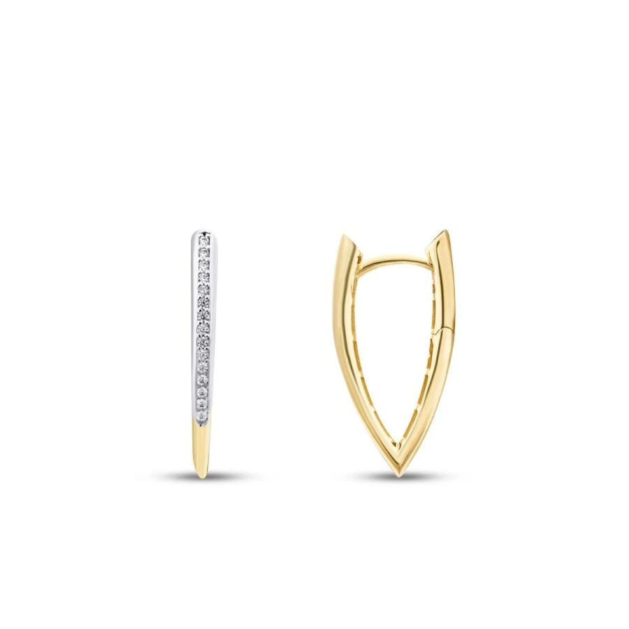 Gold Marquise Earrings