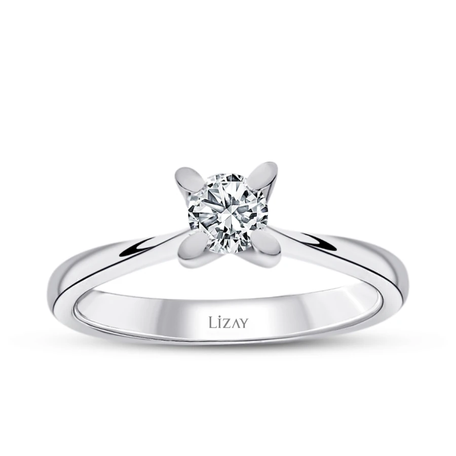 0.35 Carat Diamond Round Solitaire Engagement Ring