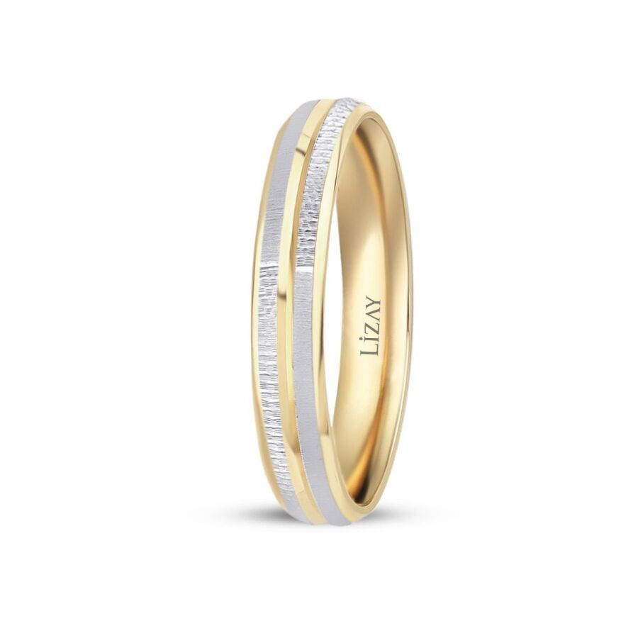 Gold Zweifarbiger Ehering