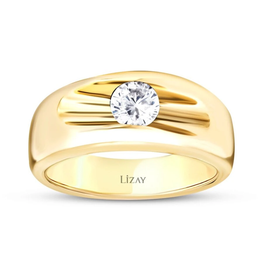 Gold Shaped Stone Ring