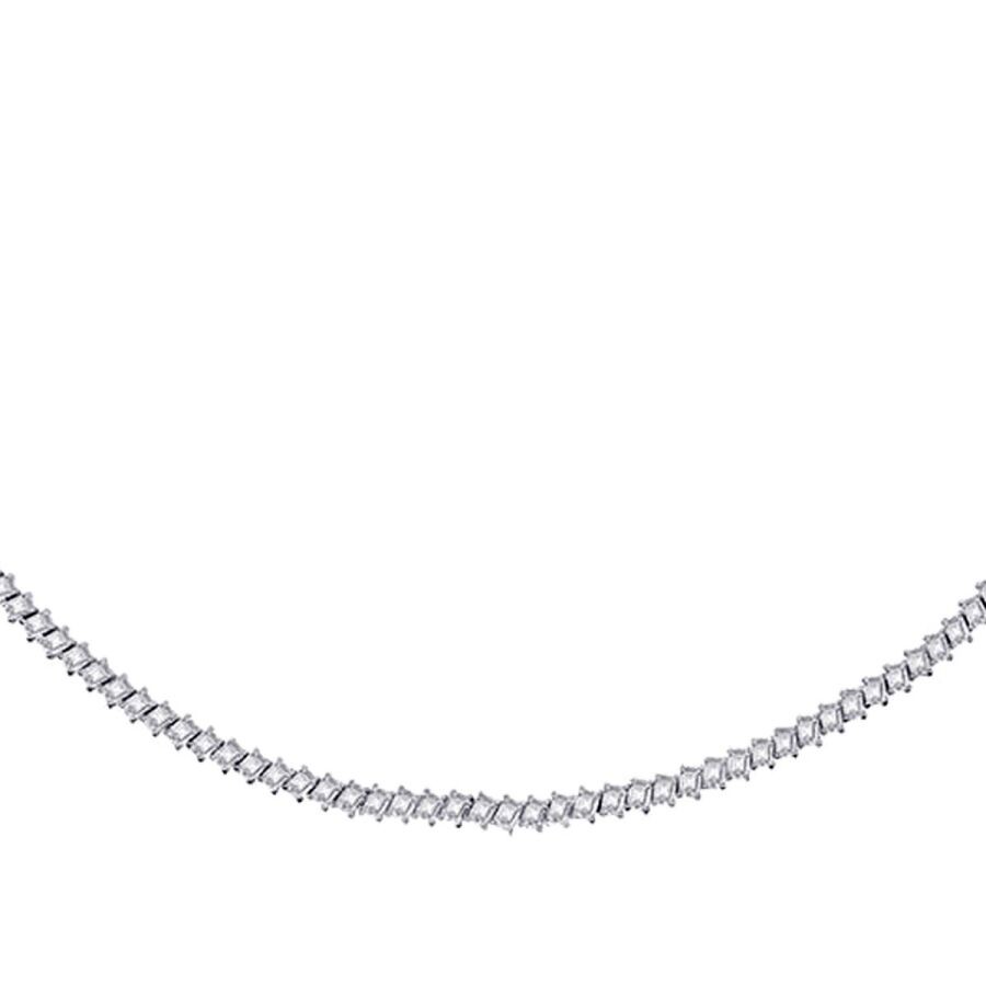 6.87 Carat Diamond Tennis Necklace