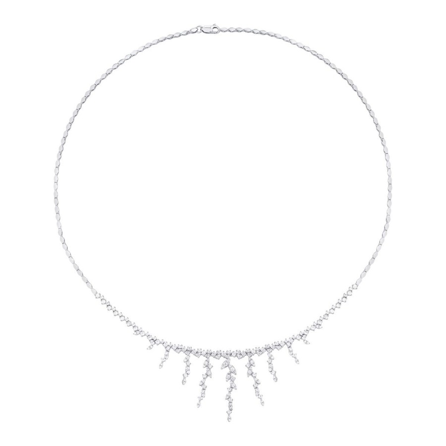 Gold Dangling Stone Necklace