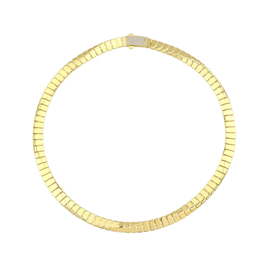 Gold Patterned Necklace