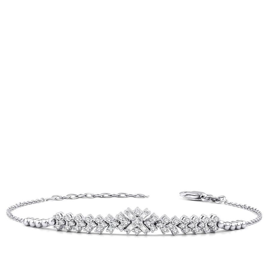 0.53 Carat Diamond Baguette Bracelet