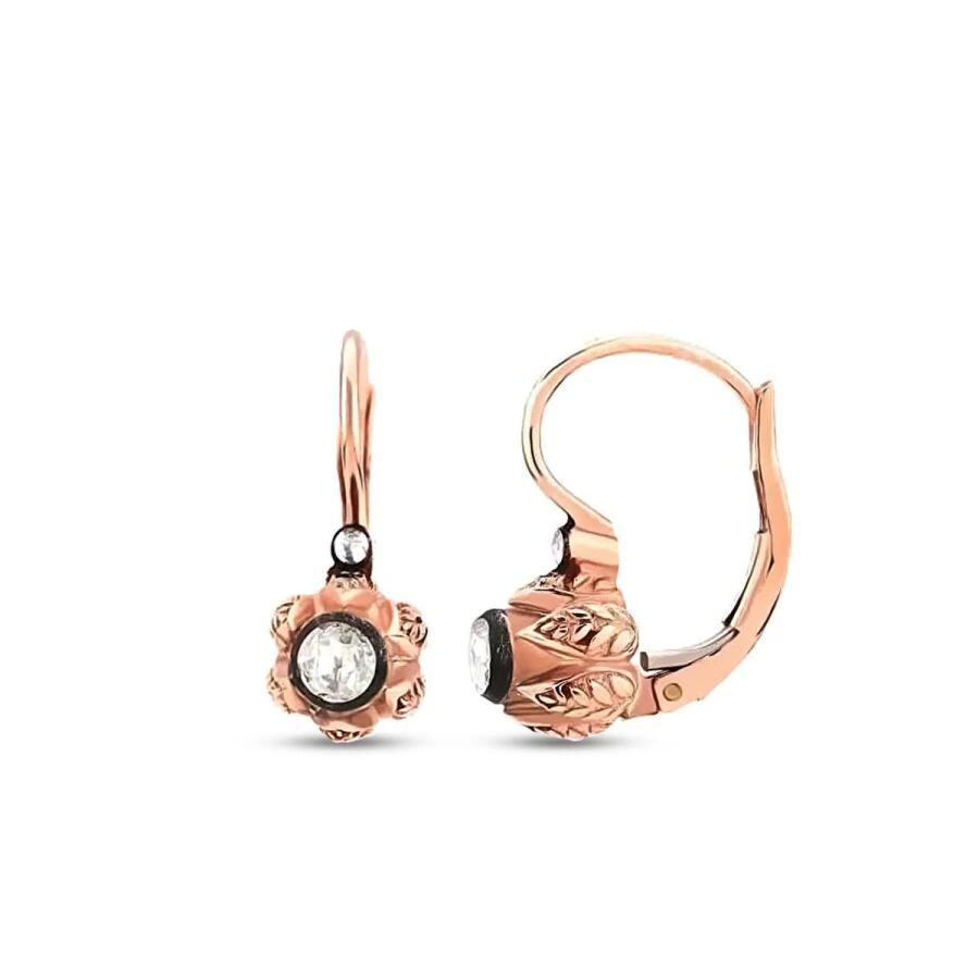 0.28 Carat Diamond Solitaire Earrings