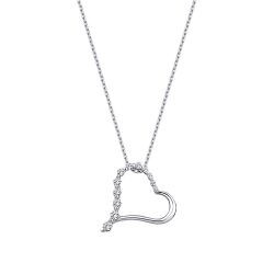 0.23 Carat Diamond Heart Necklace