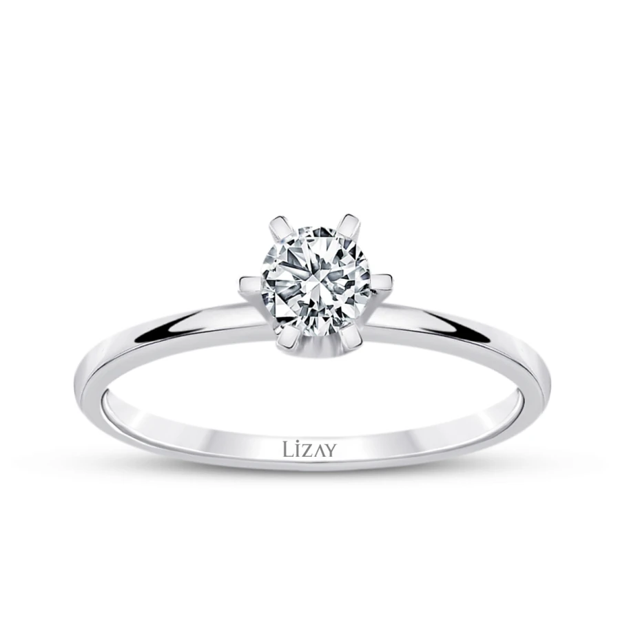 0.30 Carat Diamond Round Solitaire Engagement Ring