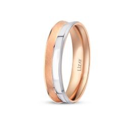 Gold Two-Tone Wedding Band