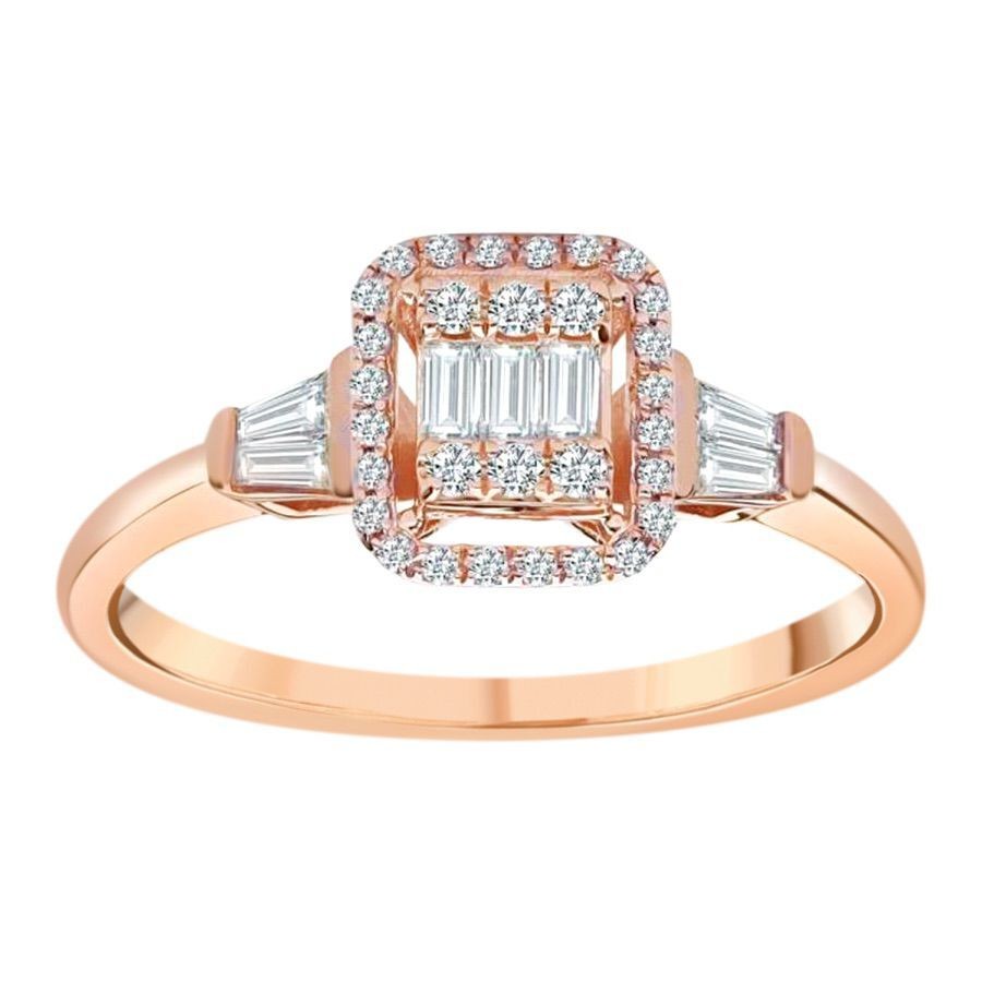 0.29 Carat Diamond Baguette Ring