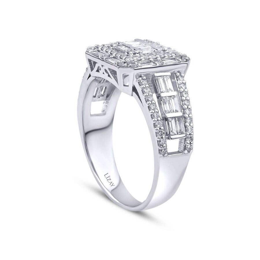 1,00 Karat Diamant Baguette Ring