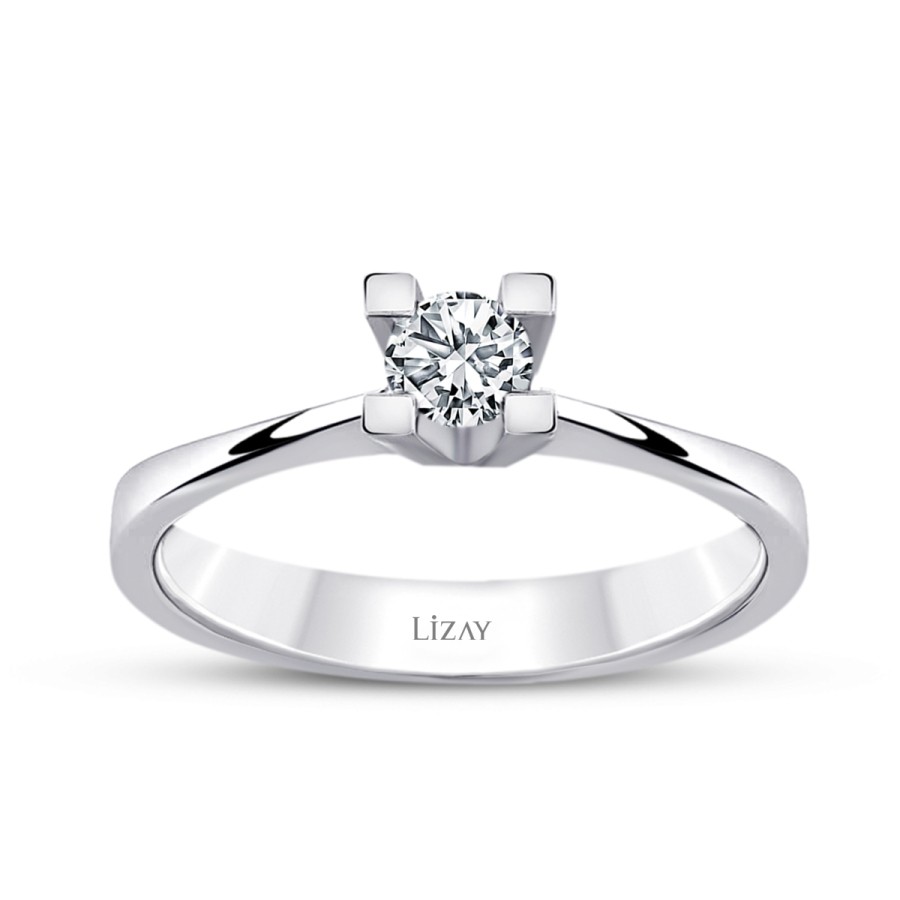 0.40 ct. Diamant Rund Solitär Verlobungsring