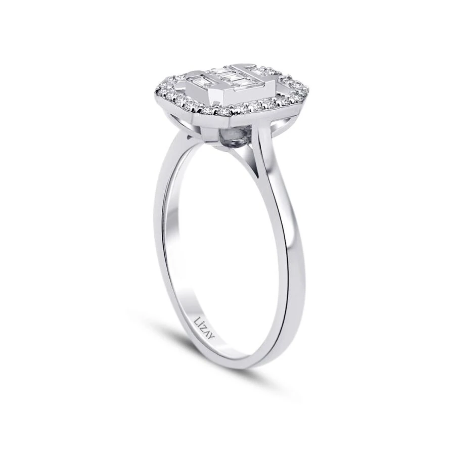 0.42 Carat Diamond Baguette Ring