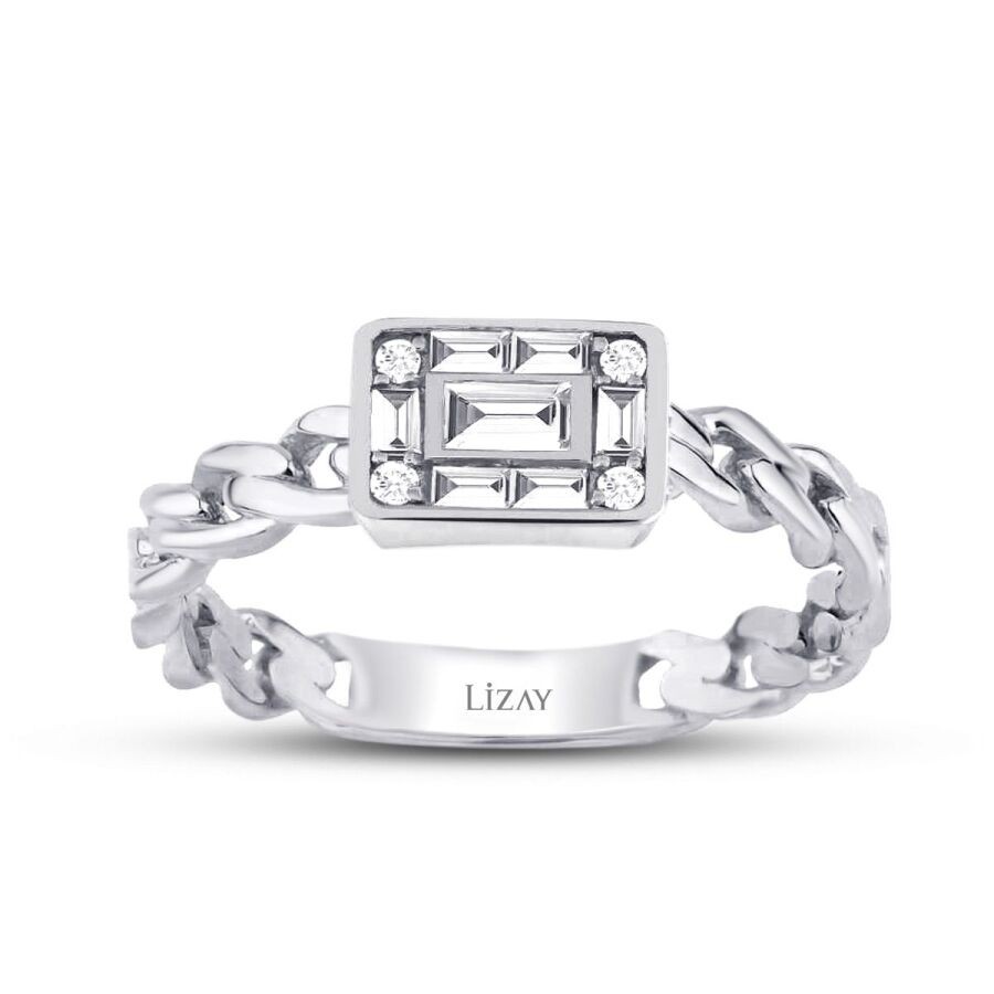 0,22 Karat Diamant Baguette Ring