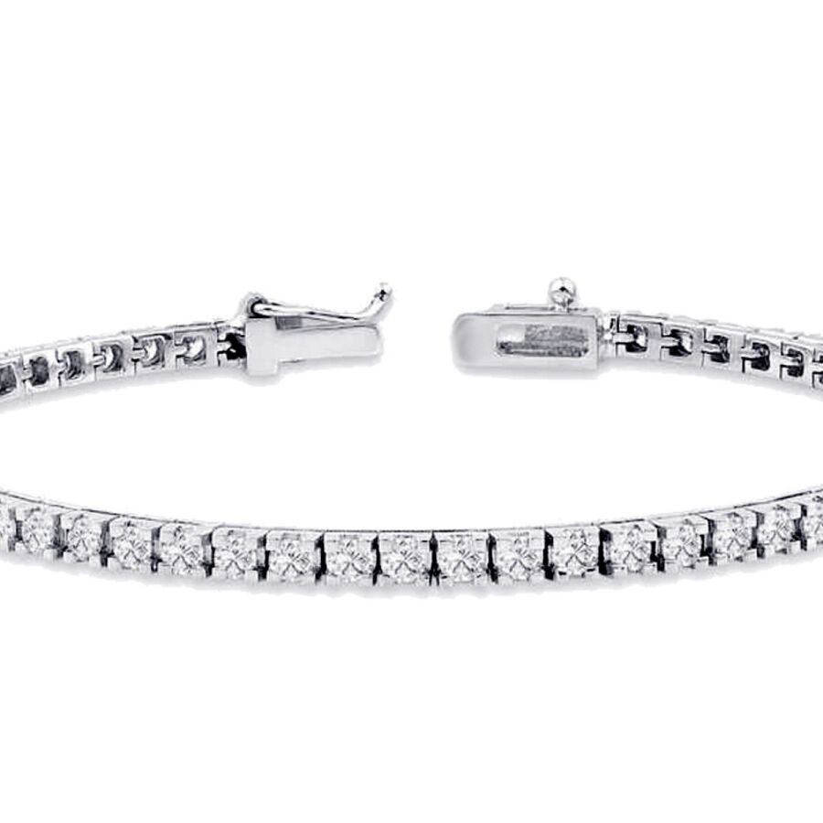 3.89 Carat Diamond Tennis Bracelet