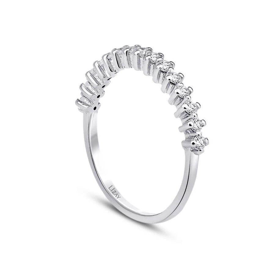 0.46 ct. Diamant Halb-Eternity Ring