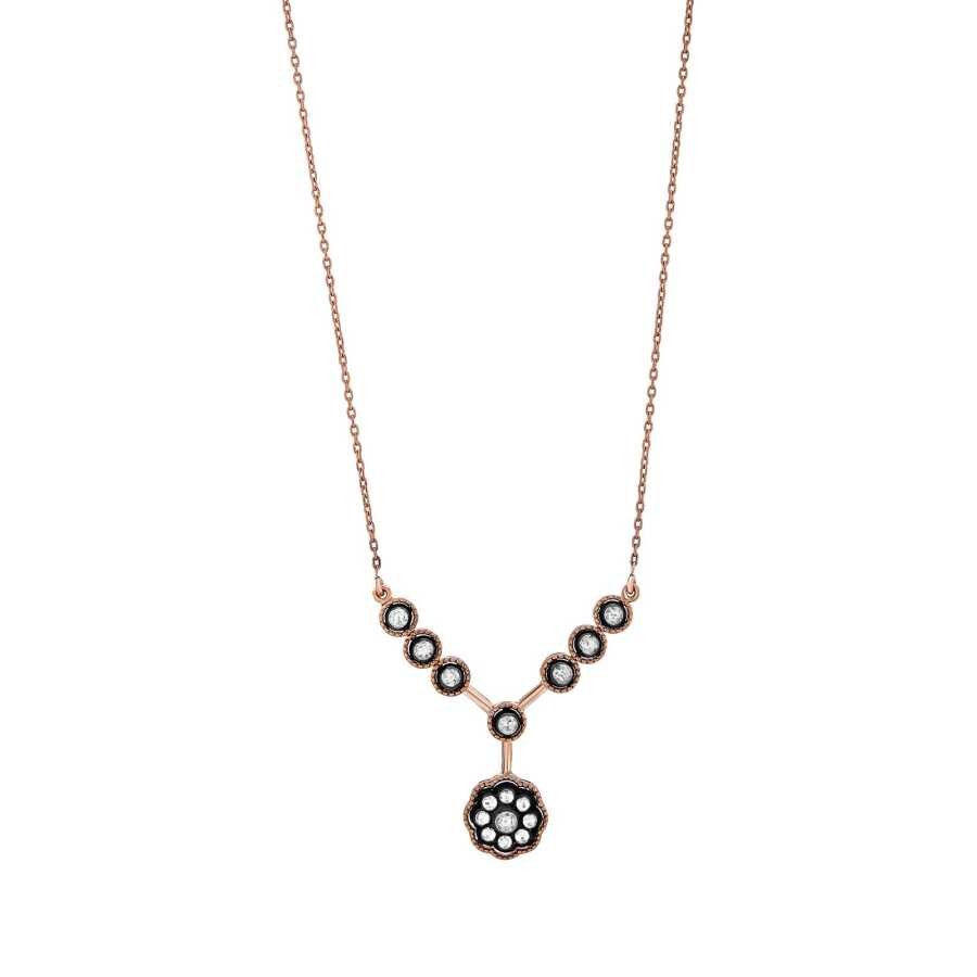 0.29 Carat Diamond Rose Necklace